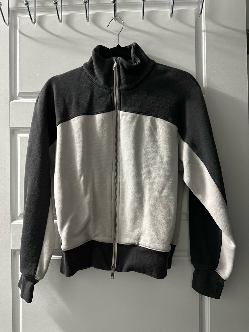 Oak + Fort Zip Up Sweater Size S